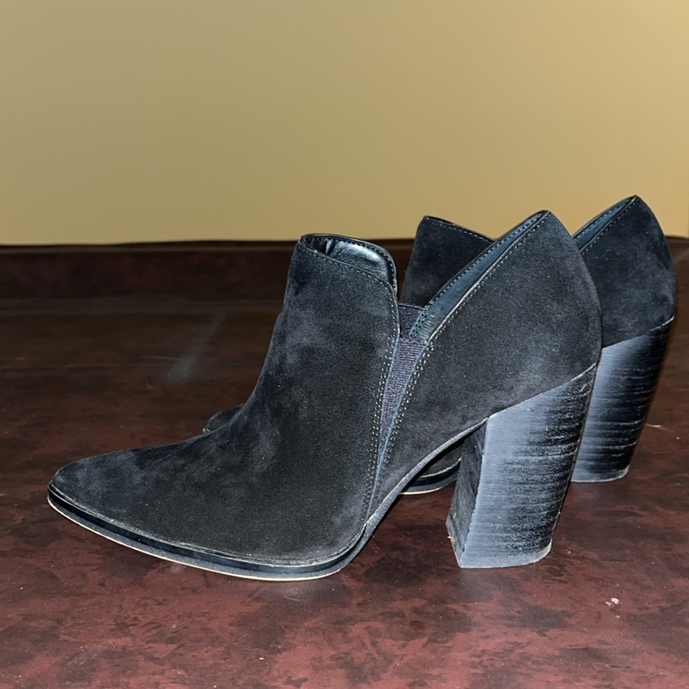 Vince Camuto Cintella ankle bootie. Worn twice. Black suede. Excellent condition